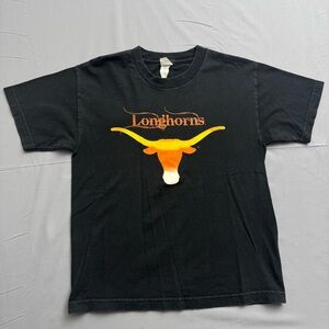Texas Longhorns Tee Graphic Alstyle Black Unisex Kids L Cotton Short Sleeve Crew